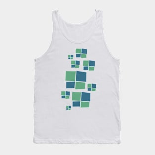 Colored Squares Pattern Tank Top